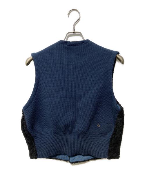 45R（フォーティファイブ・アール）45R (フォーティファイブ・アール) ボア×USモーのベスト インディゴ サイズ:FREEの古着・服飾アイテム