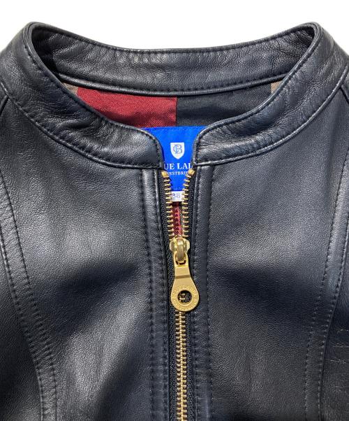 BLUE LABEL CRESTBRIDGE（ブルーレーベルクレストブリッジ）BLUE LABEL CRESTBRIDGE (ブルーレーベルクレストブリッジ) シングルライダースジャケット ブラック サイズ:SIZE38の古着・服飾アイテム