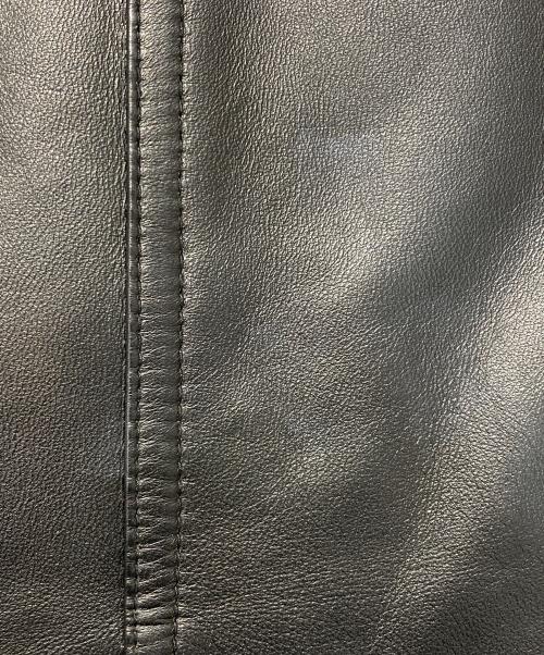 BLUE LABEL CRESTBRIDGE（ブルーレーベルクレストブリッジ）BLUE LABEL CRESTBRIDGE (ブルーレーベルクレストブリッジ) シングルライダースジャケット ブラック サイズ:SIZE38の古着・服飾アイテム