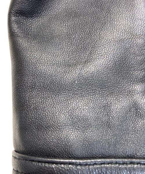 BLUE LABEL CRESTBRIDGE（ブルーレーベルクレストブリッジ）BLUE LABEL CRESTBRIDGE (ブルーレーベルクレストブリッジ) シングルライダースジャケット ブラック サイズ:SIZE38の古着・服飾アイテム