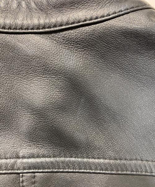 BLUE LABEL CRESTBRIDGE（ブルーレーベルクレストブリッジ）BLUE LABEL CRESTBRIDGE (ブルーレーベルクレストブリッジ) シングルライダースジャケット ブラック サイズ:SIZE38の古着・服飾アイテム