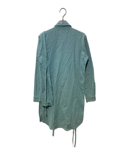 KISHIDAMIKI（キシダミキ）KISHIDAMIKI (キシダミキ) デザインシャツワンピース ブルー サイズ:FREEの古着・服飾アイテム