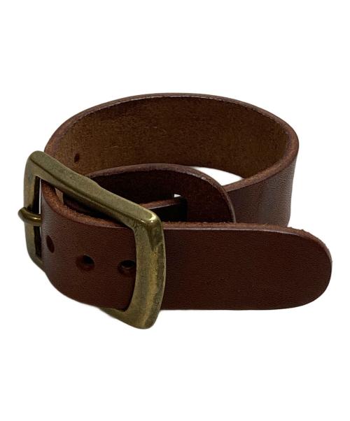 RED MOON（レッドムーン）RED MOON (レッドムーン) レザーバングル ブラウンの古着・服飾アイテム