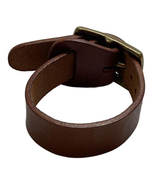 RED MOON（レッドムーン）RED MOON (レッドムーン) レザーバングル ブラウンの古着・服飾アイテム