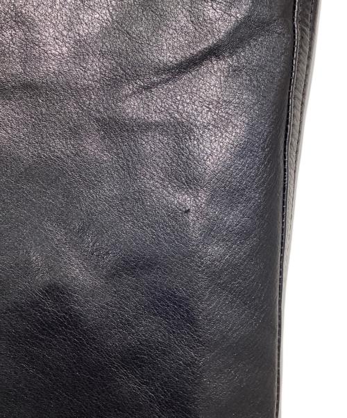 JOSEPH ABBOUD（ジョセフアブード）JOSEPH ABBOUD (ジョセフアブード) カウレザーパンツ ブラック サイズ:SIZE 36の古着・服飾アイテム