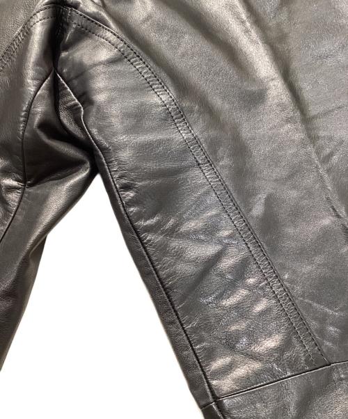 JOSEPH ABBOUD（ジョセフアブード）JOSEPH ABBOUD (ジョセフアブード) カウレザーパンツ ブラック サイズ:SIZE 36の古着・服飾アイテム