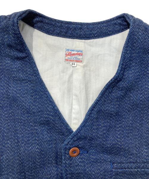 MOMOTARO JEANS（桃太郎ジーンズ）MOMOTARO JEANS (桃太郎ジーンズ) インディゴベスト インディゴ サイズ:44の古着・服飾アイテム