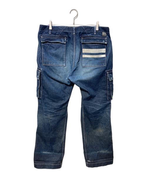 MOMOTARO JEANS（桃太郎ジーンズ）MOMOTARO JEANS (桃太郎ジーンズ) GTBヘリンボーンデニムカーゴパンツ インディゴ サイズ:W38の古着・服飾アイテム