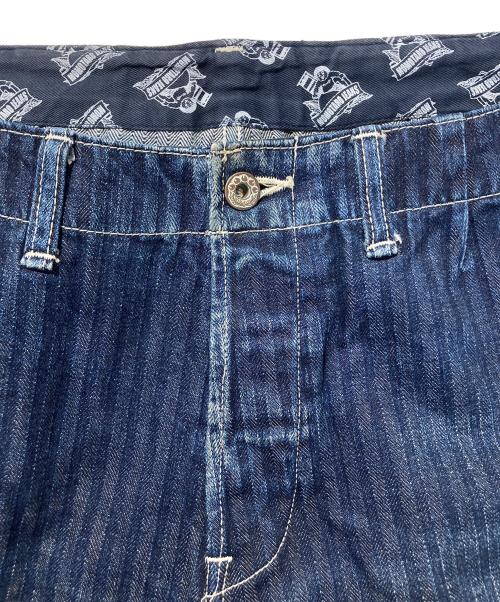 MOMOTARO JEANS（桃太郎ジーンズ）MOMOTARO JEANS (桃太郎ジーンズ) GTBヘリンボーンデニムカーゴパンツ インディゴ サイズ:W38の古着・服飾アイテム