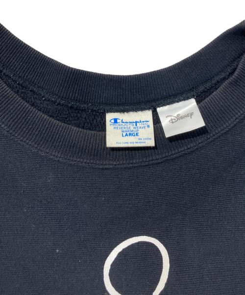 Champion REVERSE WEAVE（チャンピオン リバース ウィーブ）Champion REVERSE WEAVE (チャンピオン リバース ウィーブ) DISNEY (ディズニー) スウェット ブラック サイズ:Ⅼの古着・服飾アイテム