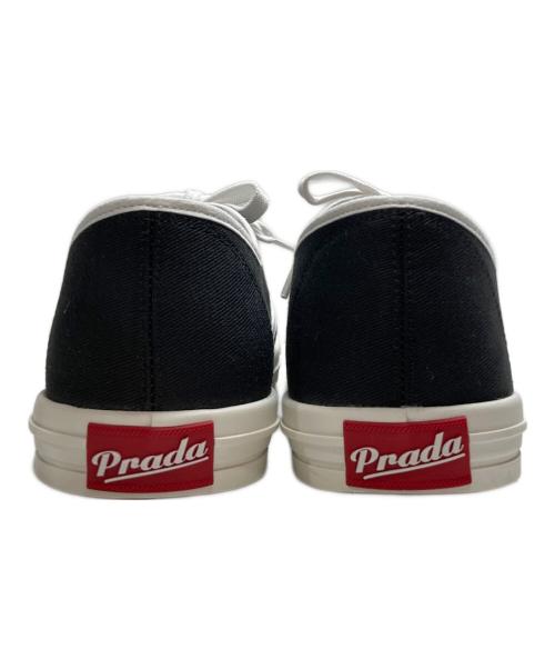 PRADA（プラダ）PRADA (プラダ) ドリルファブリック スニーカー ブラック サイズ:7 未使用品の古着・服飾アイテム
