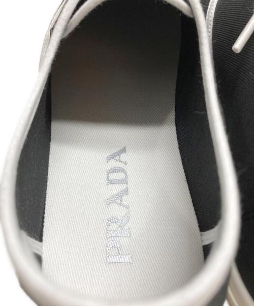 PRADA（プラダ）PRADA (プラダ) ドリルファブリック スニーカー ブラック サイズ:7 未使用品の古着・服飾アイテム