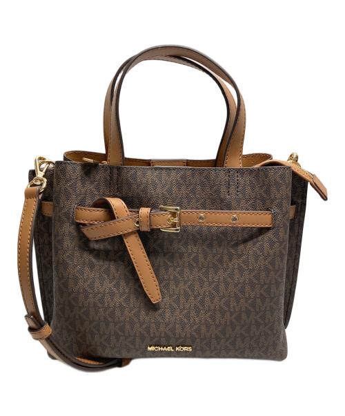 MICHAEL KORS（マイケルコース）MICHAEL KORS (マイケル・コース) 2WAYショルダーバッグ ブラウンの古着・服飾アイテム