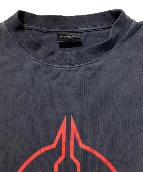 BALENCIAGA（バレンシアガ）BALENCIAGA (バレンシアガ) Long Sleeve Metal T-Shirt グレー サイズ:Ⅼの古着・服飾アイテム