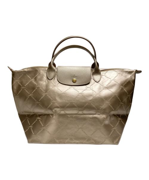 LONGCHAMP（ロンシャン）LONGCHAMP (ロンシャン) ル プリアージュ トートバッグ ベージュの古着・服飾アイテム