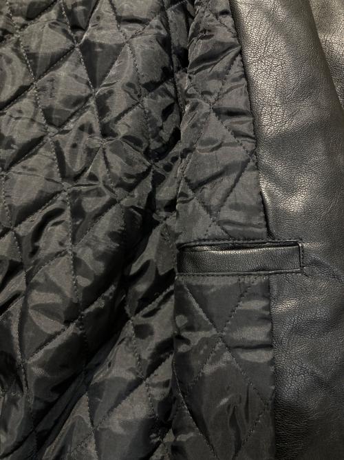 Rocky Monroe（ロッキーモンロー）Rocky Monroe (ロッキーモンロー) ヴィーガンレザーフライトジャケットブルゾン ブラック サイズ:XLの古着・服飾アイテム