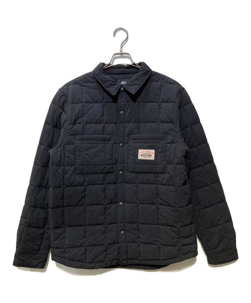 stussy（ステューシー）stussy (ステューシー) Australia Quilted Fatigue Shirt ジャケット ブラック サイズ:Lの古着・服飾アイテム