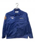 AVIREXアヴィレックス）の古着「”FLYING TIGERS” ミリタリーシャツ」｜ネイビー