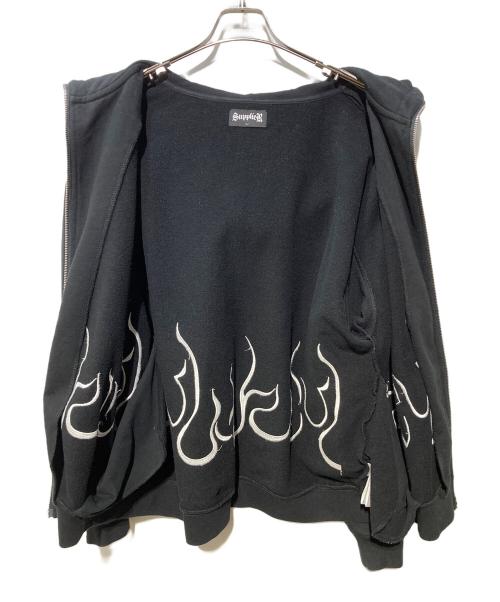 SUPPLIER（サプライヤー）SUPPLIER (サプライヤー) フレイムパーカー ブラック サイズ:Ⅼの古着・服飾アイテム