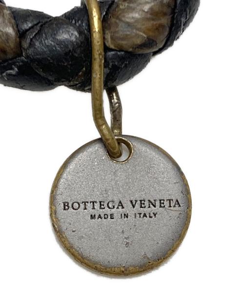 BOTTEGA VENETA（ボッテガベネタ）BOTTEGA VENETA (ボッテガベネタ) イントレチャートキーホルダー ブラックの古着・服飾アイテム