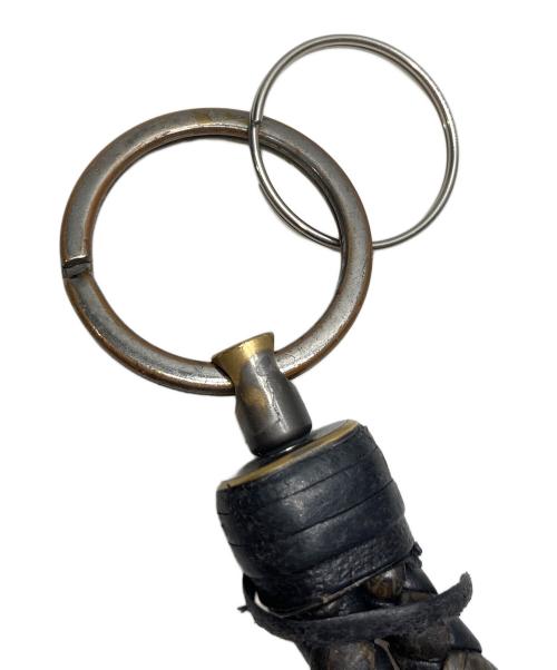 BOTTEGA VENETA（ボッテガベネタ）BOTTEGA VENETA (ボッテガベネタ) イントレチャートキーホルダー ブラックの古着・服飾アイテム