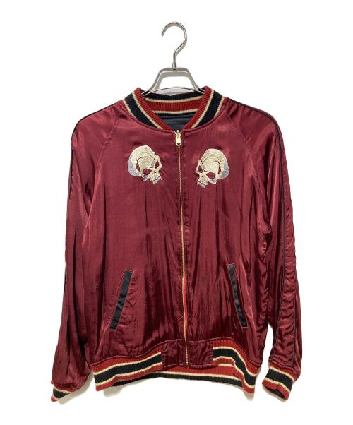 雅結（ミヤビムスビ）雅結 (ミヤビムスビ) スカジャン ワインレッド サイズ:Lの古着・服飾アイテム