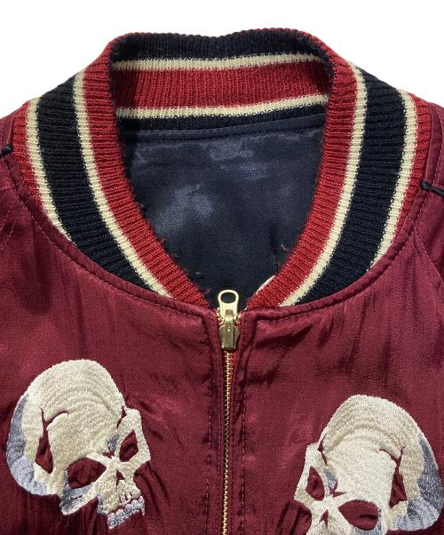 雅結（ミヤビムスビ）雅結 (ミヤビムスビ) スカジャン ワインレッド サイズ:Lの古着・服飾アイテム