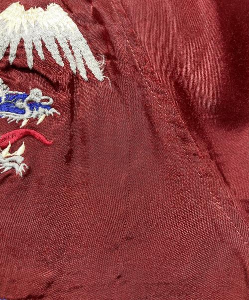 雅結（ミヤビムスビ）雅結 (ミヤビムスビ) スカジャン ワインレッド サイズ:Lの古着・服飾アイテム