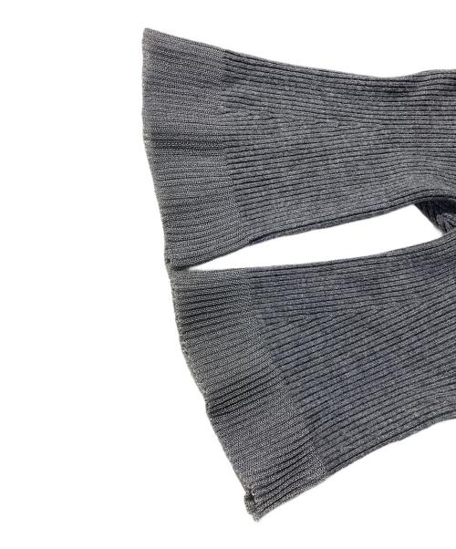 Snidel（スナイデル）Snidel (スナイデル) ショルダーリボンアシメニットワンピ グレー サイズ:FREEの古着・服飾アイテム