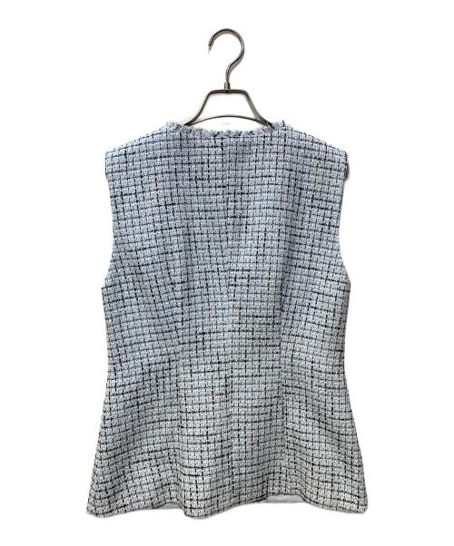 Snidel（スナイデル）Snidel (スナイデル) サマーツイードベスト ブルー サイズ:FREEの古着・服飾アイテム
