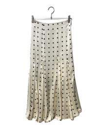 Snidel（スナイデル）の古着「マーメイドサテンスカート」｜ホワイト