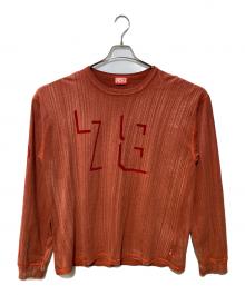 DIESEL（ディーゼル）の古着「ロングカットソー」｜レッド
