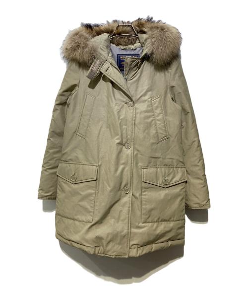 WOOLRICH（ウールリッチ）WOOLRICH (ウールリッチ) タヌキファーARCTIC PARKA ベージュ サイズ:Sの古着・服飾アイテム
