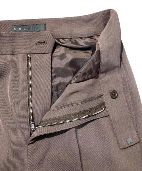 Noble（ノーブル）Noble (ノーブル) ツイルクロスストレートパンツ ブラウン サイズ:SIZE38の古着・服飾アイテム