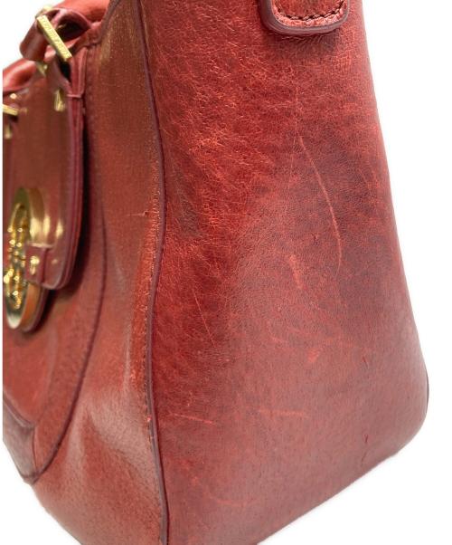 TORY BURCH（トリーバーチ）TORY BURCH (トリーバーチ) アマンダハンドバッグ レッドの古着・服飾アイテム