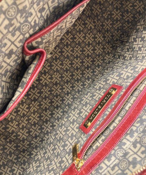 TORY BURCH（トリーバーチ）TORY BURCH (トリーバーチ) アマンダハンドバッグ レッドの古着・服飾アイテム