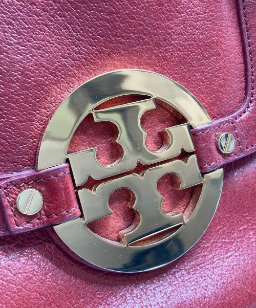 TORY BURCH（トリーバーチ）TORY BURCH (トリーバーチ) アマンダハンドバッグ レッドの古着・服飾アイテム