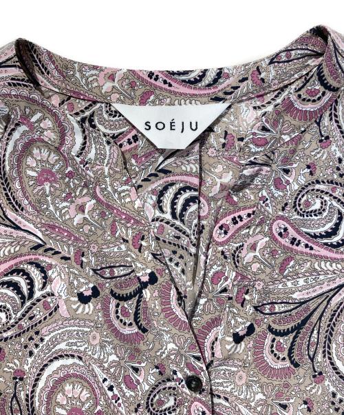 SOEJU（ソージュ）SOEJU (ソージュ) ペイズリー柄ワンピース ピンク サイズ:FREEの古着・服飾アイテム