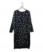 BEARDSLEYビアズリー）の古着「ドットワンピース」｜ブラック