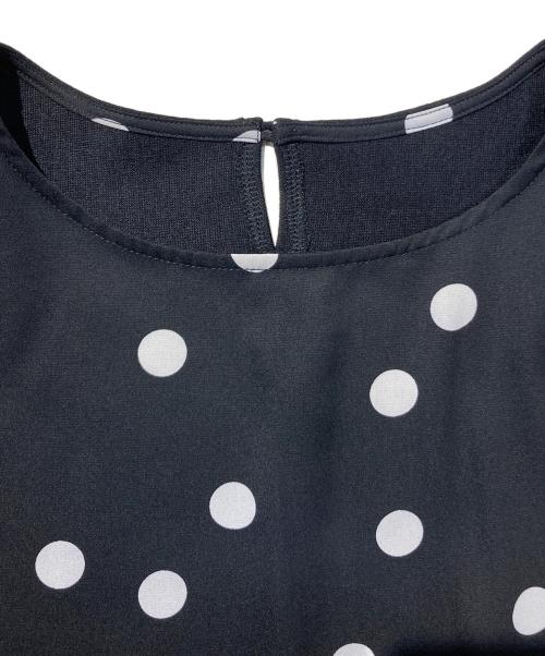 BEARDSLEY（ビアズリー）BEARDSLEY (ビアズリー) ドットワンピース ブラック サイズ:SIZE0の古着・服飾アイテム