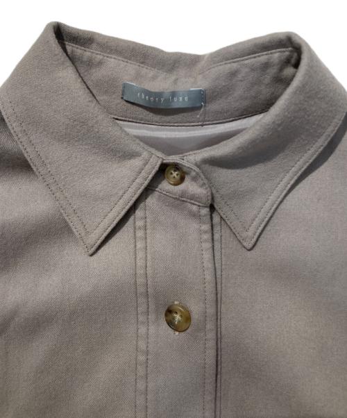 theory luxe（セオリーリュクス）theory luxe (セオリーリュクス) PRECIOUS (プレシャス) LT Flannel Carolieシャツワンピース ベージュ サイズ:38の古着・服飾アイテム