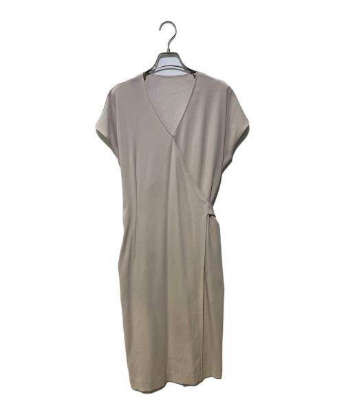 DECADE（ディケイド）DECADE (ディケイド) CINDY / ラップドレス ベージュ サイズ:SIZE8の古着・服飾アイテム