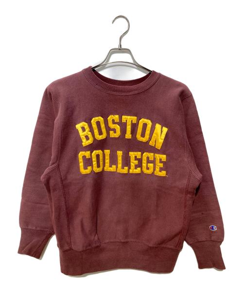 Champion REVERSE WEAVE（チャンピオン リバース ウィーブ）Champion REVERSE WEAVE (チャンピオン リバース ウィーブ) クルーネックスウェット レッド サイズ:Mの古着・服飾アイテム