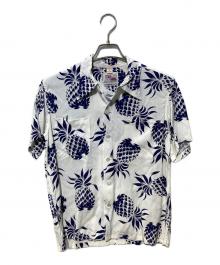 Duke Kahanamoku（デュークカハナモク）の古着「アロハシャツ」｜ホワイト×ネイビー