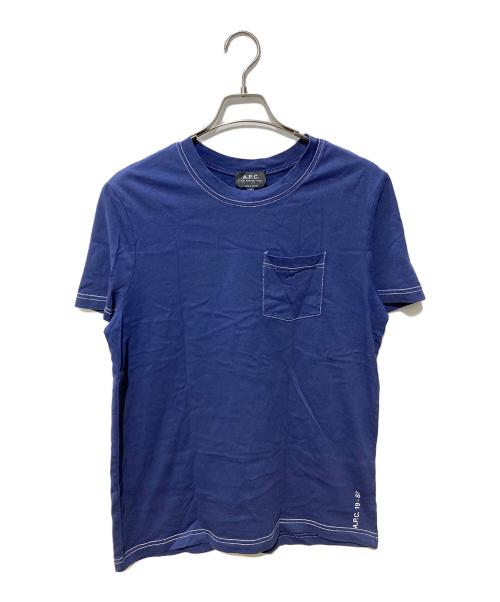 A.P.C.（アーペーセー）A.P.C. (アーペーセー) 半袖Tシャツ ネイビー サイズ:Ｓの古着・服飾アイテム