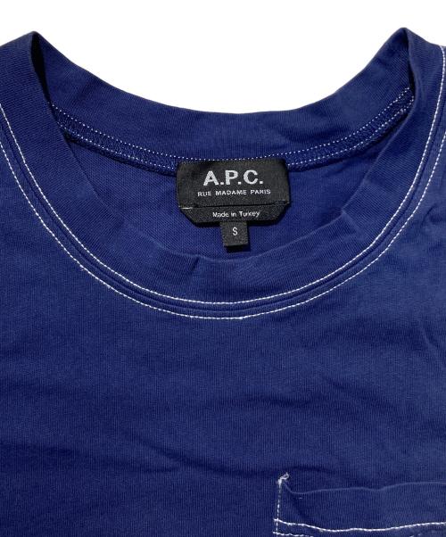 A.P.C.（アーペーセー）A.P.C. (アーペーセー) 半袖Tシャツ ネイビー サイズ:Ｓの古着・服飾アイテム
