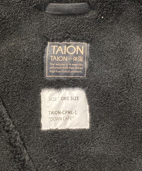 TAION（タイオン）TAION (タイオン) ダウンケープ ブラック サイズ:ONEの古着・服飾アイテム
