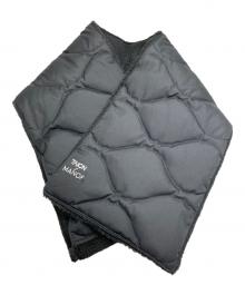 TAION×MANOF（タイオン×マノフ）の古着「リバーシブルダウンマフラー」｜ブラック