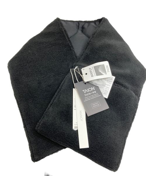 TAION（タイオン）TAION (タイオン) MANOF (マノフ) リバーシブルダウンマフラー ブラックの古着・服飾アイテム