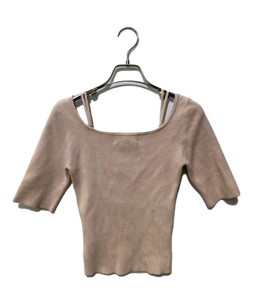 ANDMARY（アンドマリー）ANDMARY (アンドマリー) Mew frill tops ピンク サイズ:FREEの古着・服飾アイテム